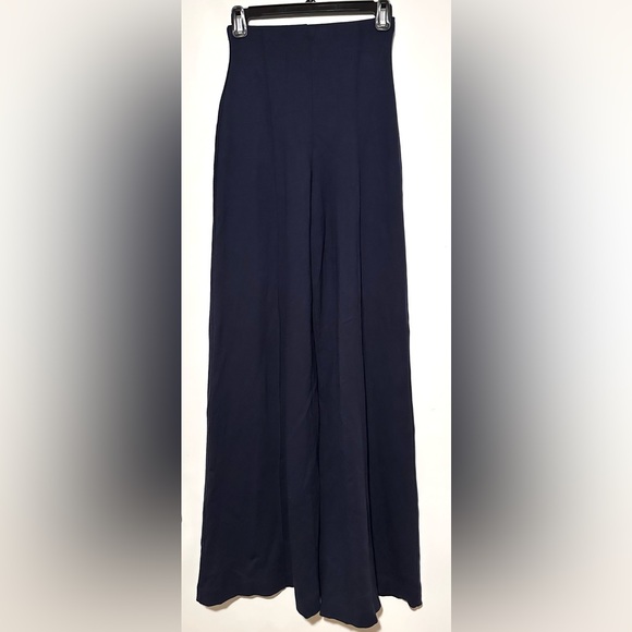 Ripley Rader Los Angeles Ponte Knit Wide Leg Pant Navy 3 Medium - Picture 4 of 6
